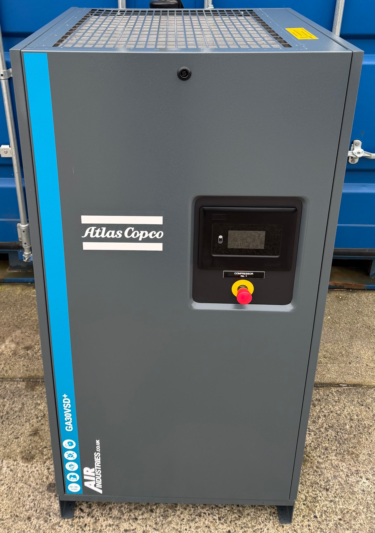 Atlas Copco GA30VSD+ Variable Speed Drive Rotary Screw Compressor, 30Kw, 206cfm!