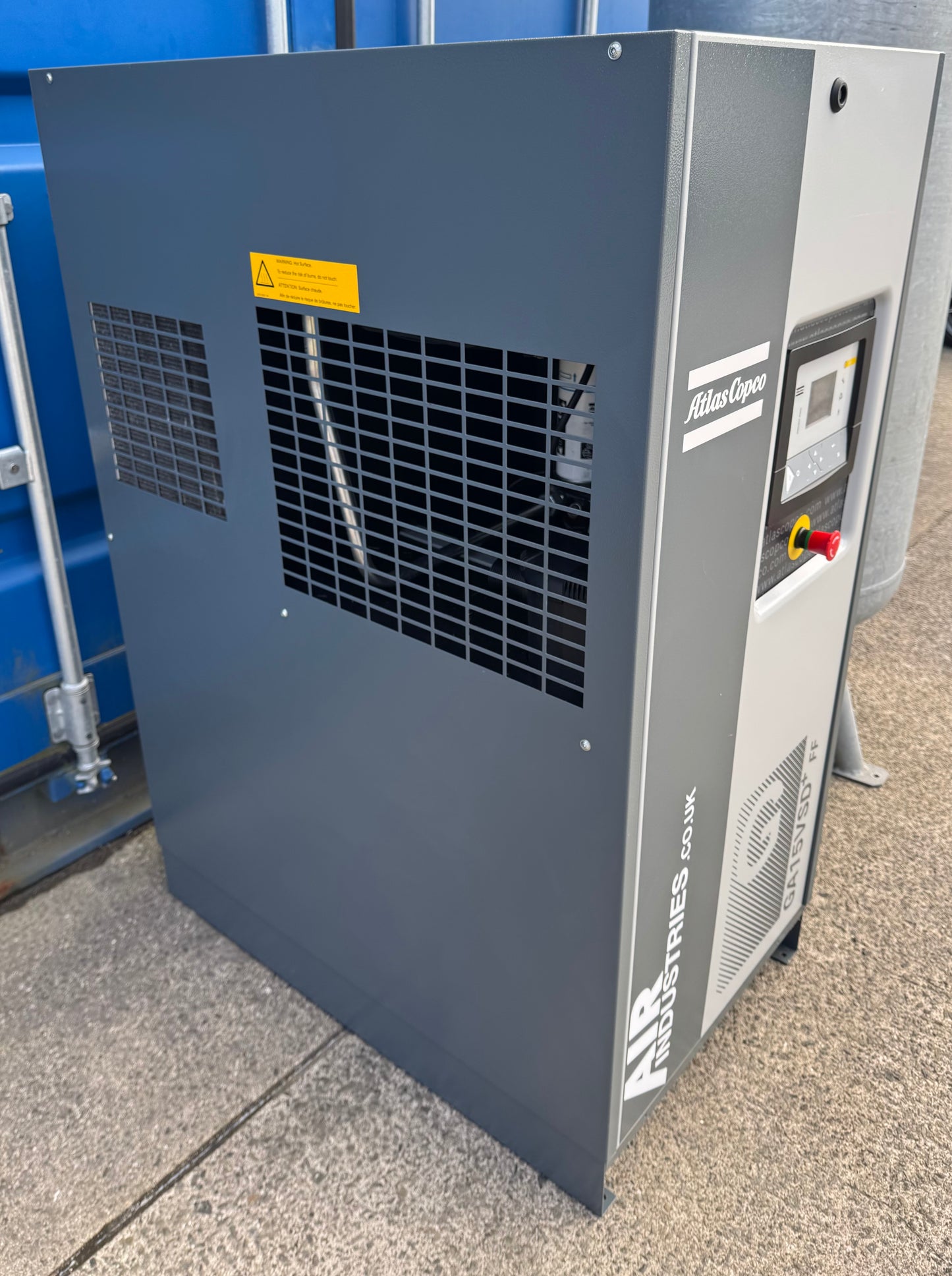 Atlas Copco GA15VSD+FF Variable Speed Rotary Screw Compressor + Dryer + Air Receiver  (88CFM)