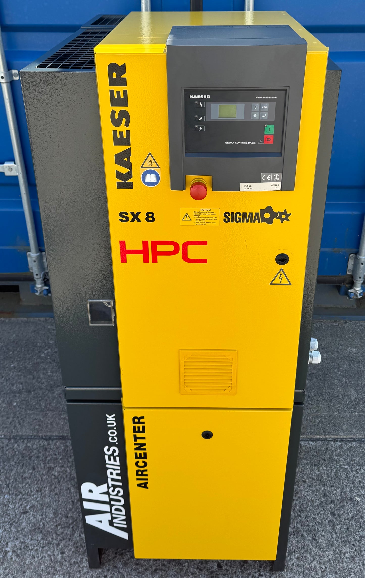 Kaeser Aircenter 8 Rotary Screw Compressor + Receiver + Dryer (5.5kW, 28CFM)