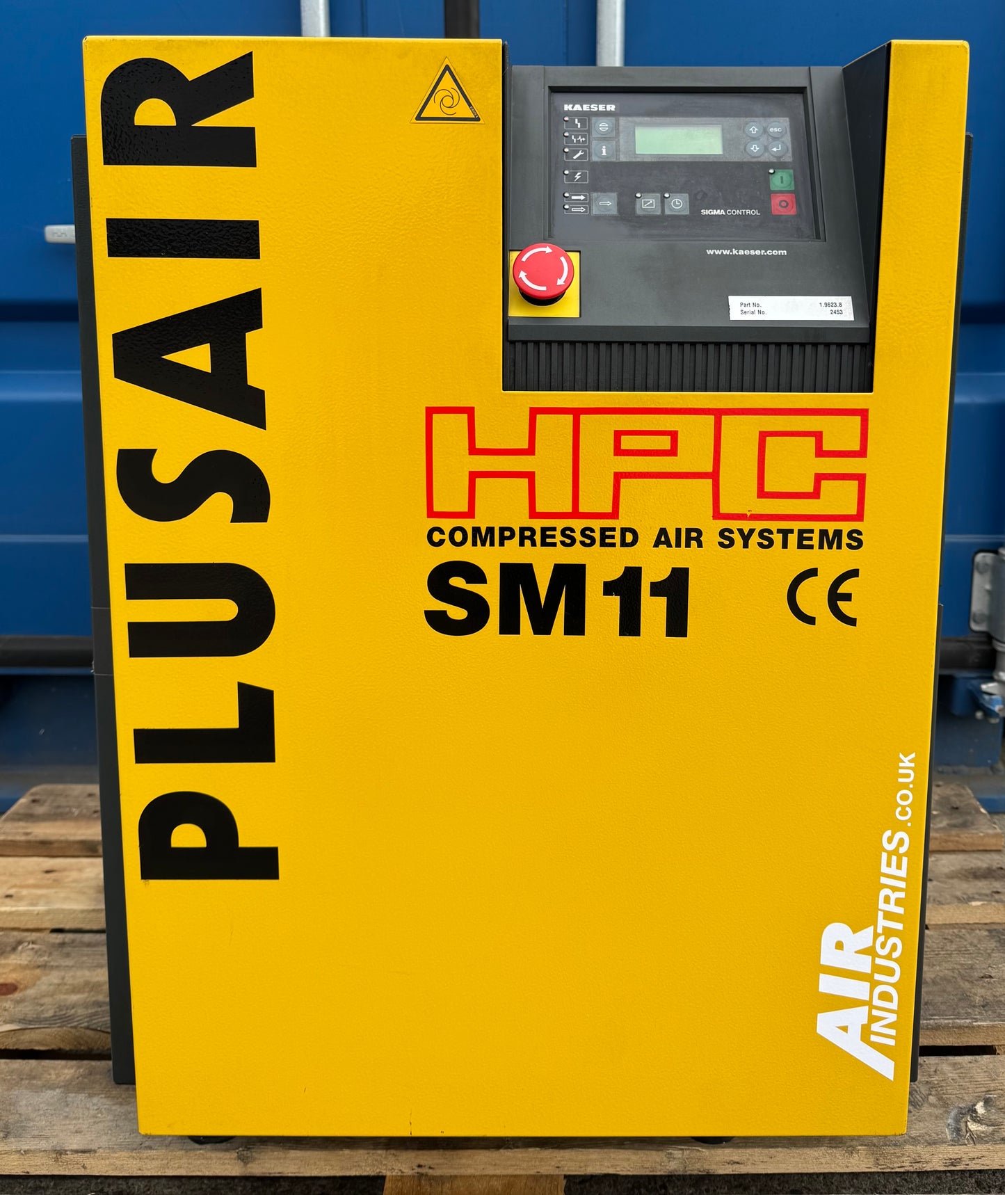 HPC / Kaeser SM11 Floor Mounted Rotary Screw Compressor (7.5Kw, 40CFM)