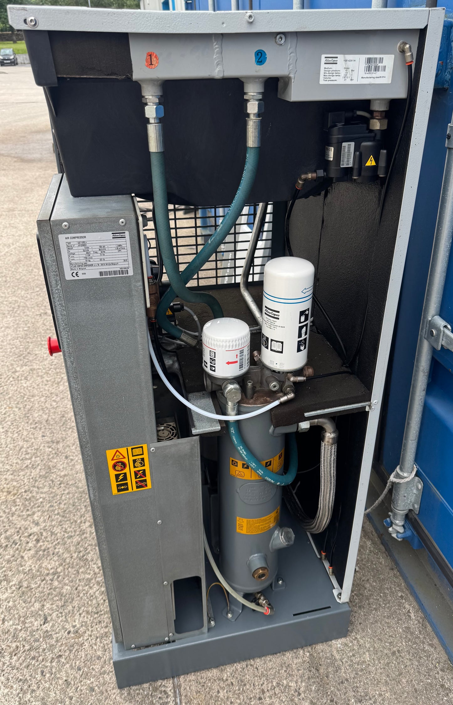 Atlas Copco GA11VSD+ Variable Speed Drive Rotary Screw Compressor (68.8CFM)