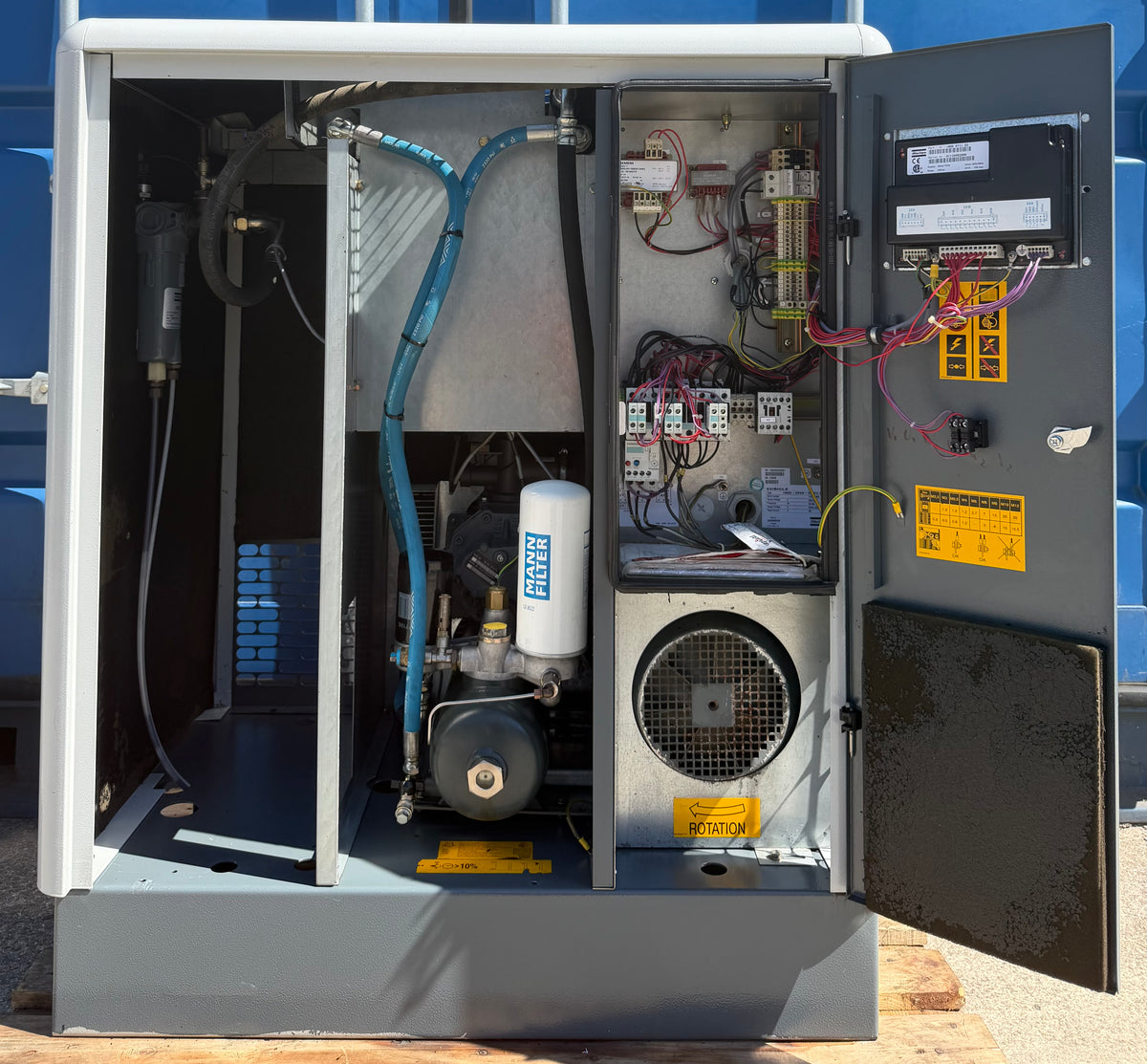 Atlas Copco GA11 Floor Mounted Rotary Screw Compressor, 11Kw, 42cfm, 13Bar!