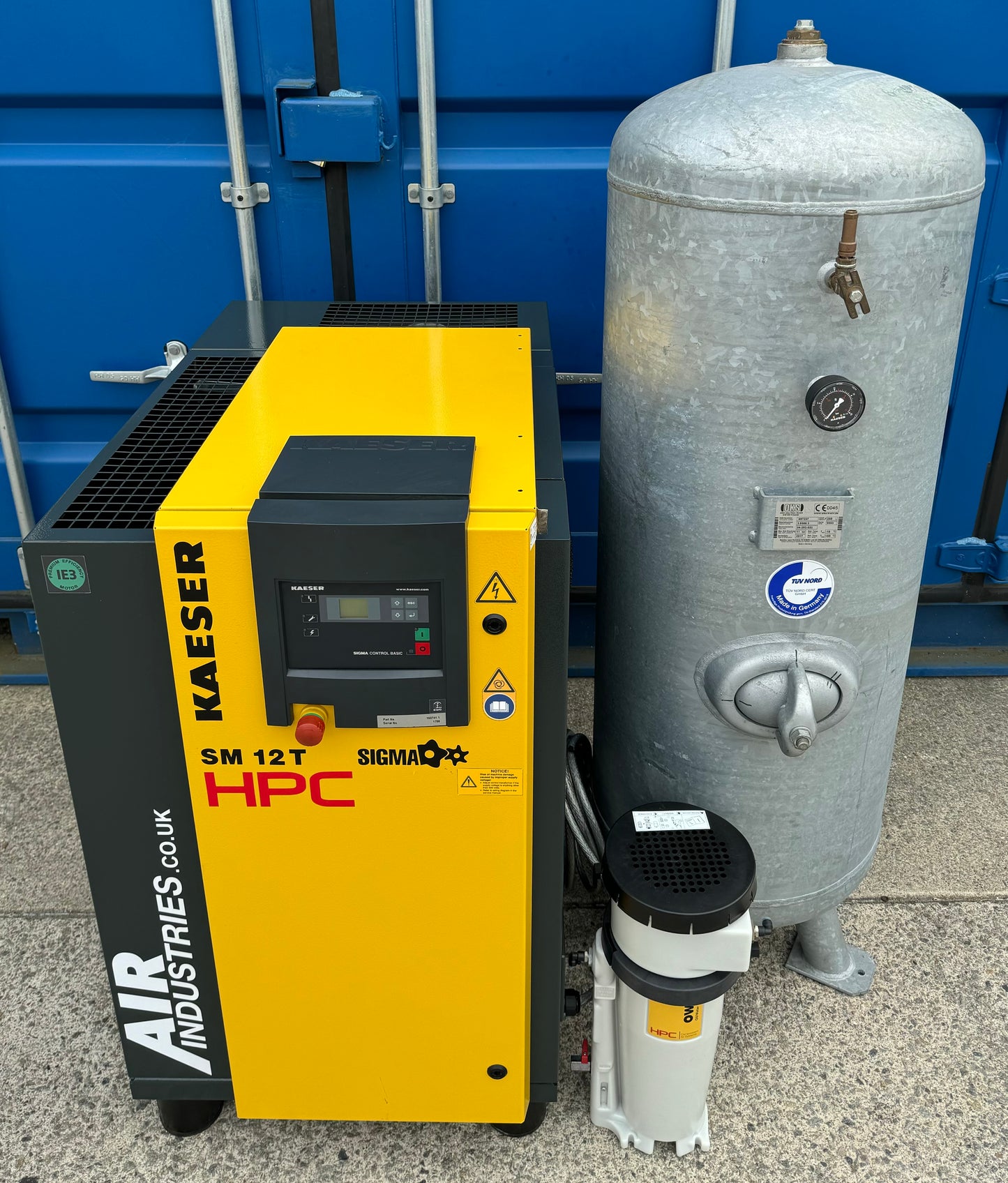 Kaeser / HPC SM12T Rotary Screw Compressor Package + Dryer + Receiver (36CFM)