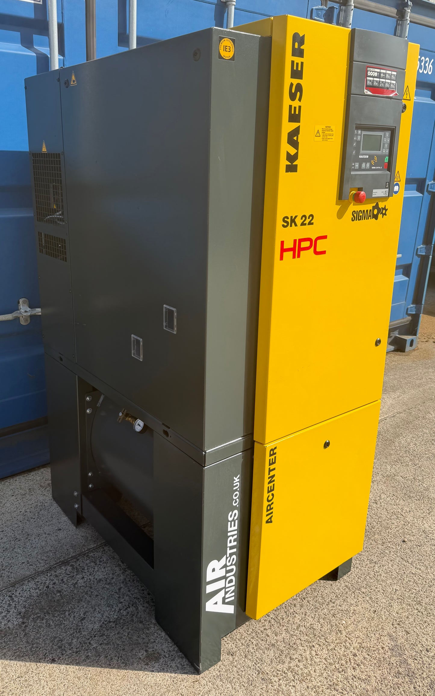HPC / Kaeser Aircenter 22 Rotary Screw Compressor + Dryer 11Kw, 15Hp, 70cfm