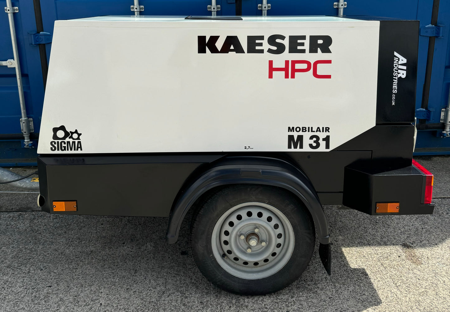 HPC / Kaeser M31 Portable Diesel Rotary Screw Compressor, 10bar,( 92Cfm)