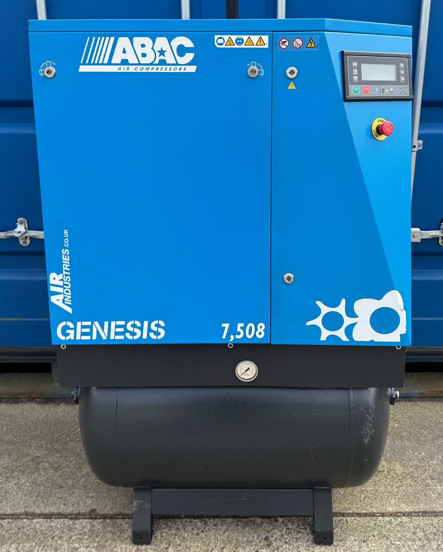 ABAC GENESIS 7.508 Receiver Mounted Rotary Screw Compressor + Dryer