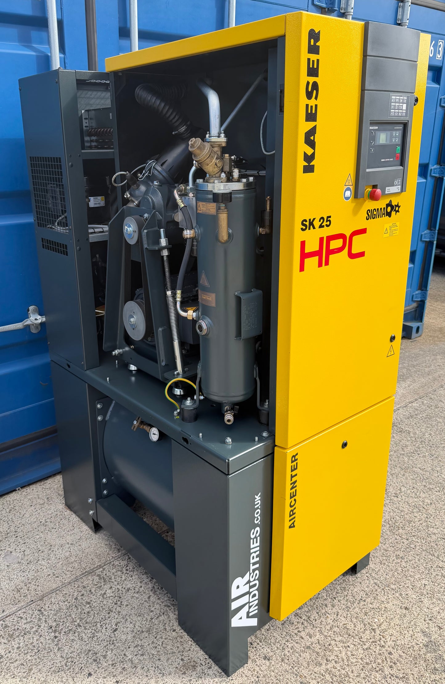 HPC / Kaeser Aircenter 25 Rotary Screw Compressor + Dryer 15Kw, 20Hp, 88.28cfm