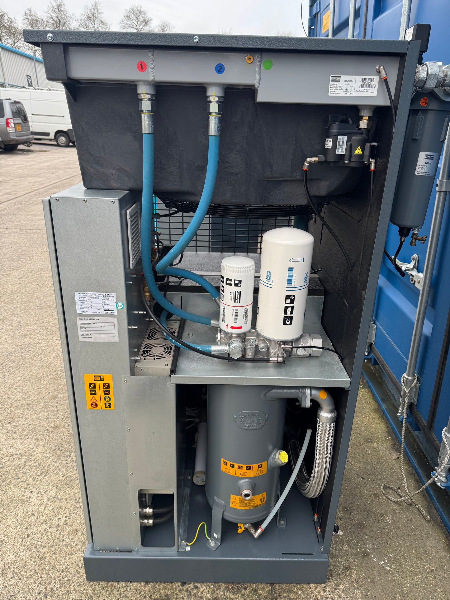 Atlas Copco GA30VSD+ Variable Speed Drive Rotary Screw Compressor, 30Kw, 206cfm!