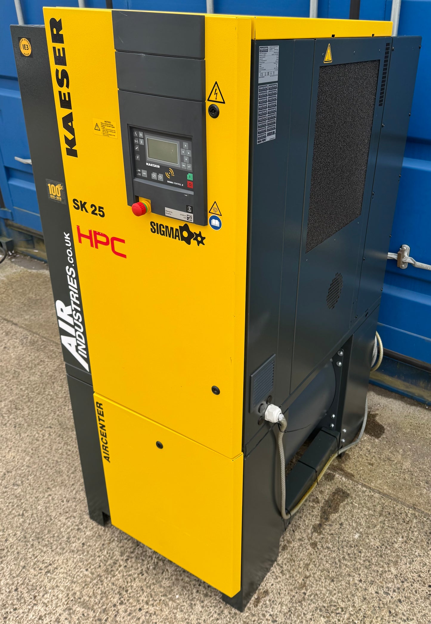 HPC / Kaeser Aircenter 25 Rotary Screw Compressor + Dryer 15Kw, 20Hp, 88.28cfm