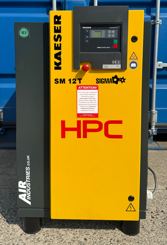 HPC / Kaeser SM12T Floor Mounted Rotary Screw Compressor + Dryer (7.5Kw, 42Cfm)