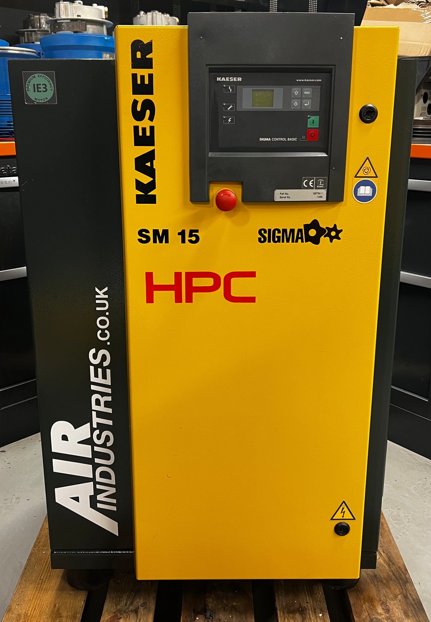 HPC / Kaeser SM15 Floor Mounted Rotary Screw Compressor (9.0Kw, 53CFM)