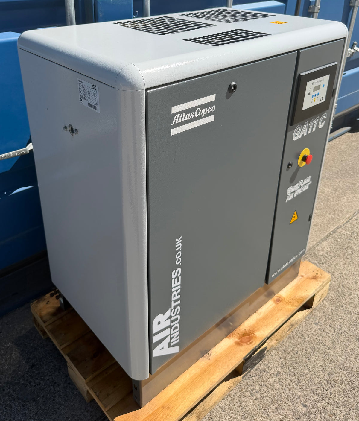 Atlas Copco GA11 Floor Mounted Rotary Screw Compressor, 11Kw, 42cfm, 13Bar!