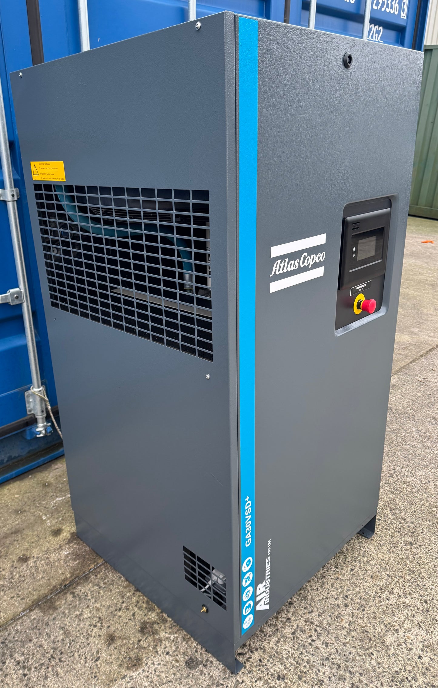 Atlas Copco GA30VSD+ Variable Speed Drive Rotary Screw Compressor, 30Kw, 206cfm!