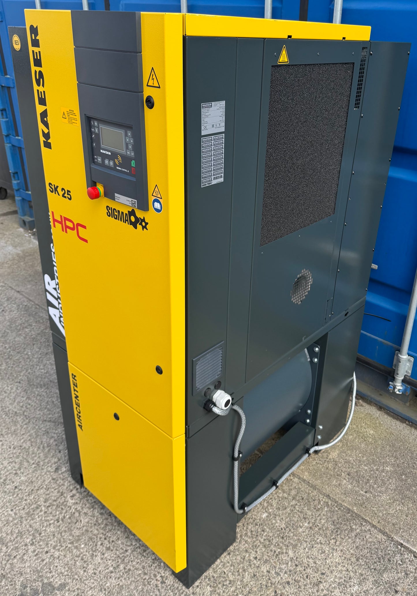 HPC / Kaeser Aircenter 25 Rotary Screw Compressor + Dryer 15Kw, 20Hp, 88.28cfm