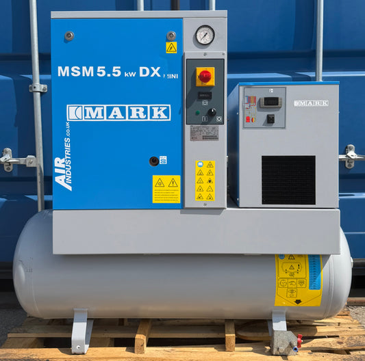 Mark MSM5.5 Receiver Mounted Rotary Screw Compressor With Dryer!