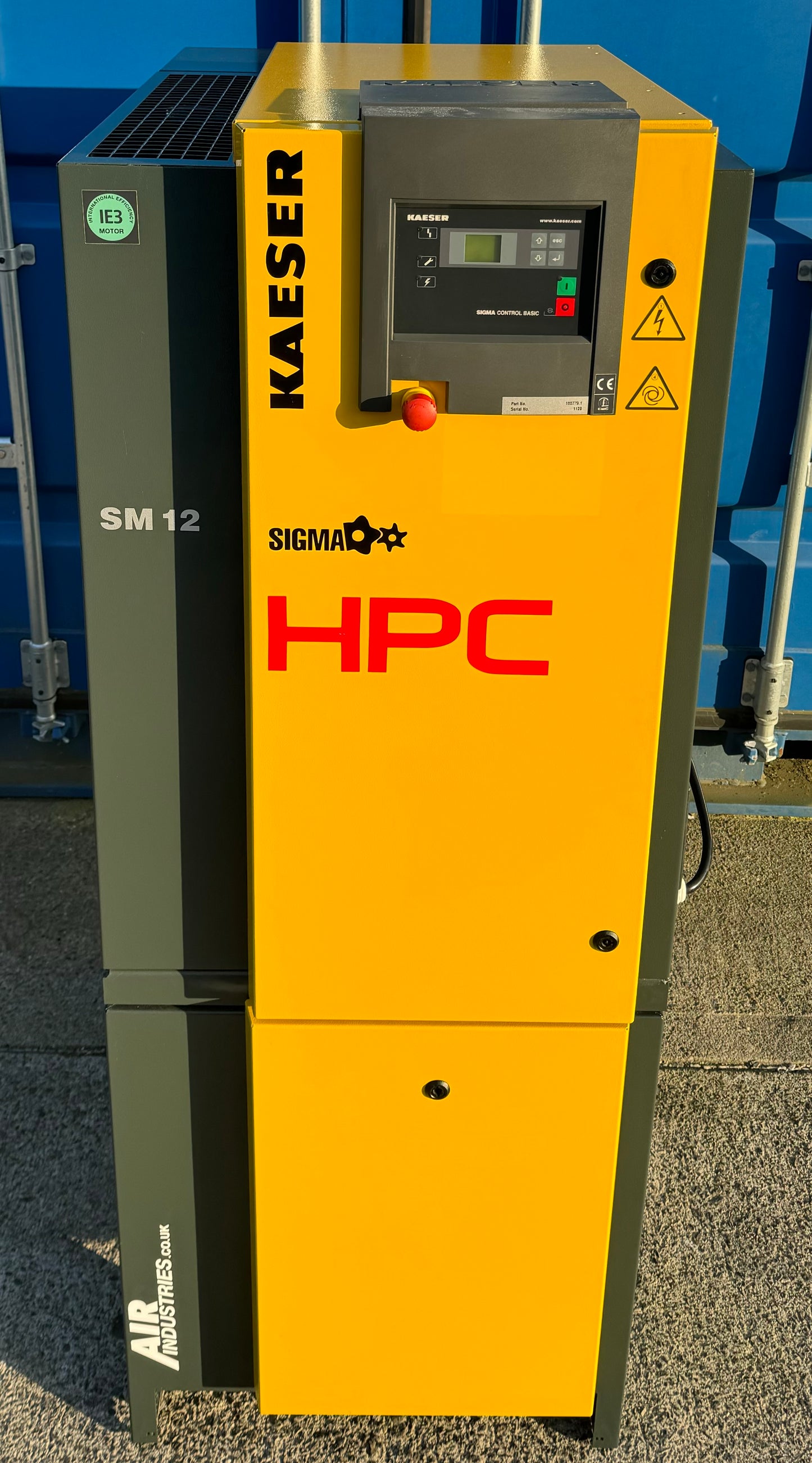 HPC / Kaeser Aircenter 12 Rotary Screw Compressor + Receiver + Dryer 7.5Kw, 42cfm!