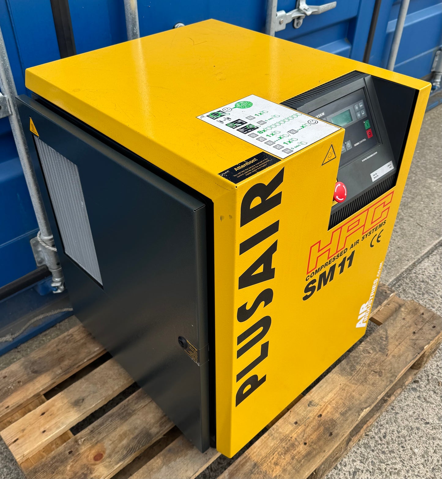 HPC / Kaeser SM11 Floor Mounted Rotary Screw Compressor (7.5Kw, 40CFM)