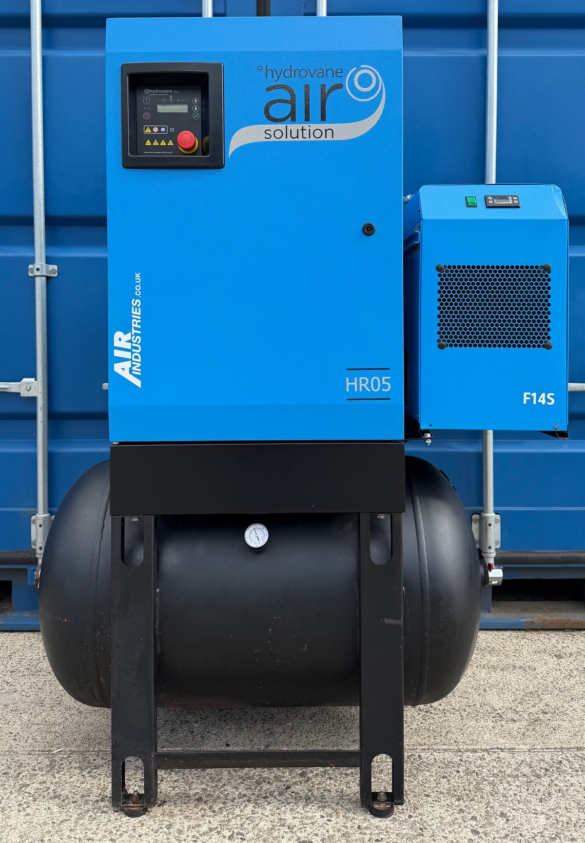 Hydrovane HR05AERD Receiver Mounted Rotary Vane Compressor + Dryer! 25cfm 10Bar!