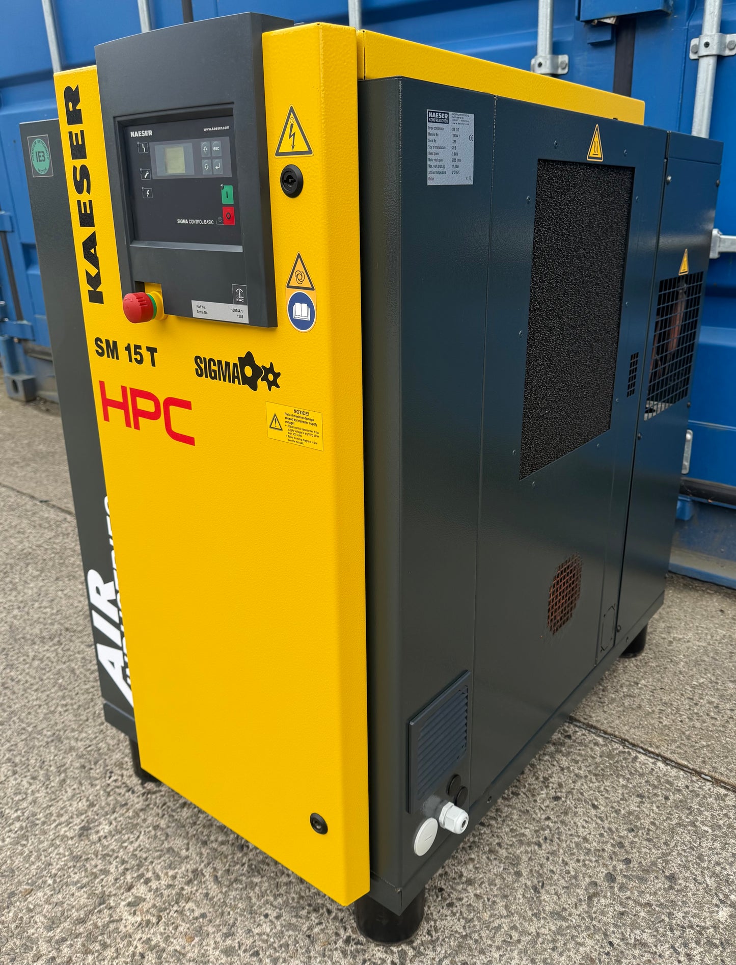 HPC / Kaeser SM15T Rotary Screw Compressor + Dryer! 9.0Kw, 53Cfm, 8Bar!
