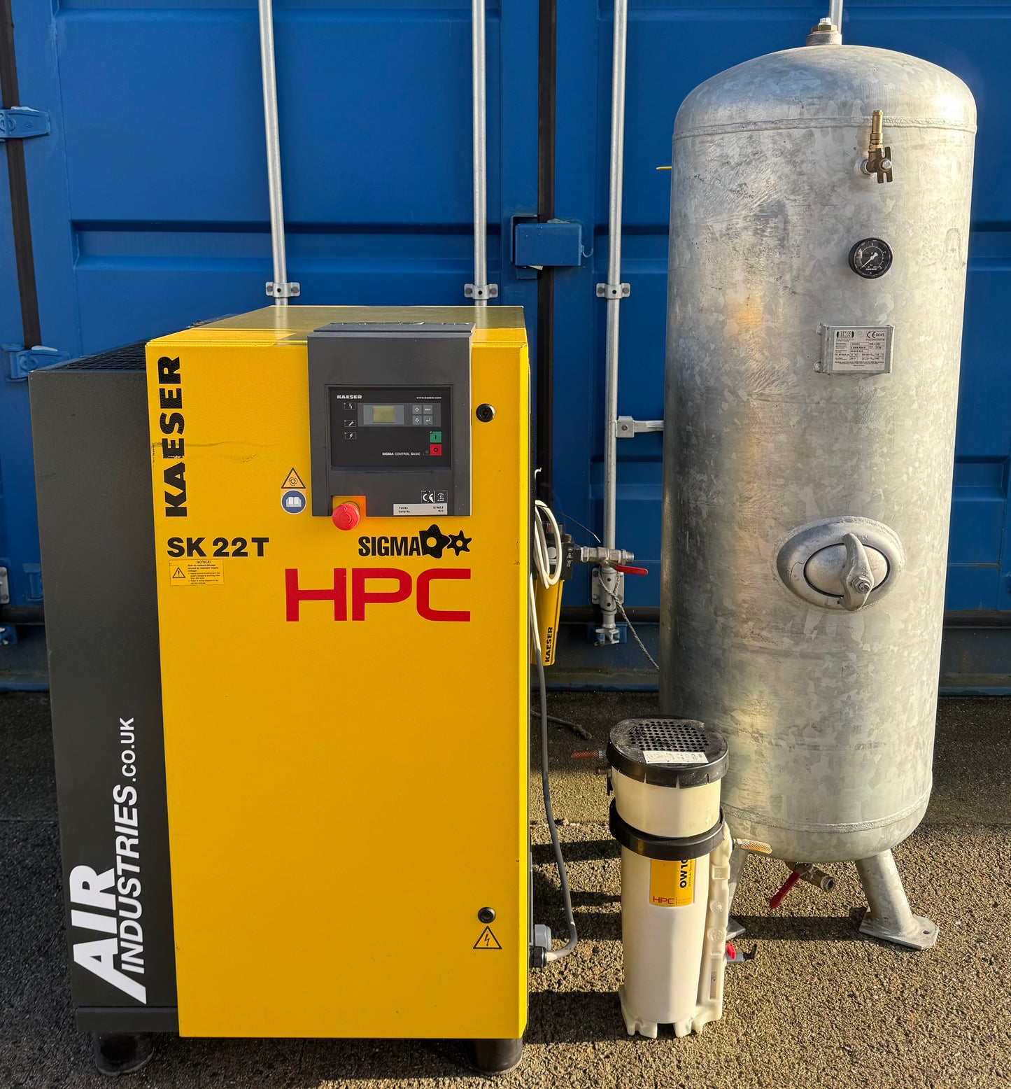 Kaeser / HPC SK22T Rotary Screw Compressor Package + Dryer + Receiver (8Bar, 70CFM)