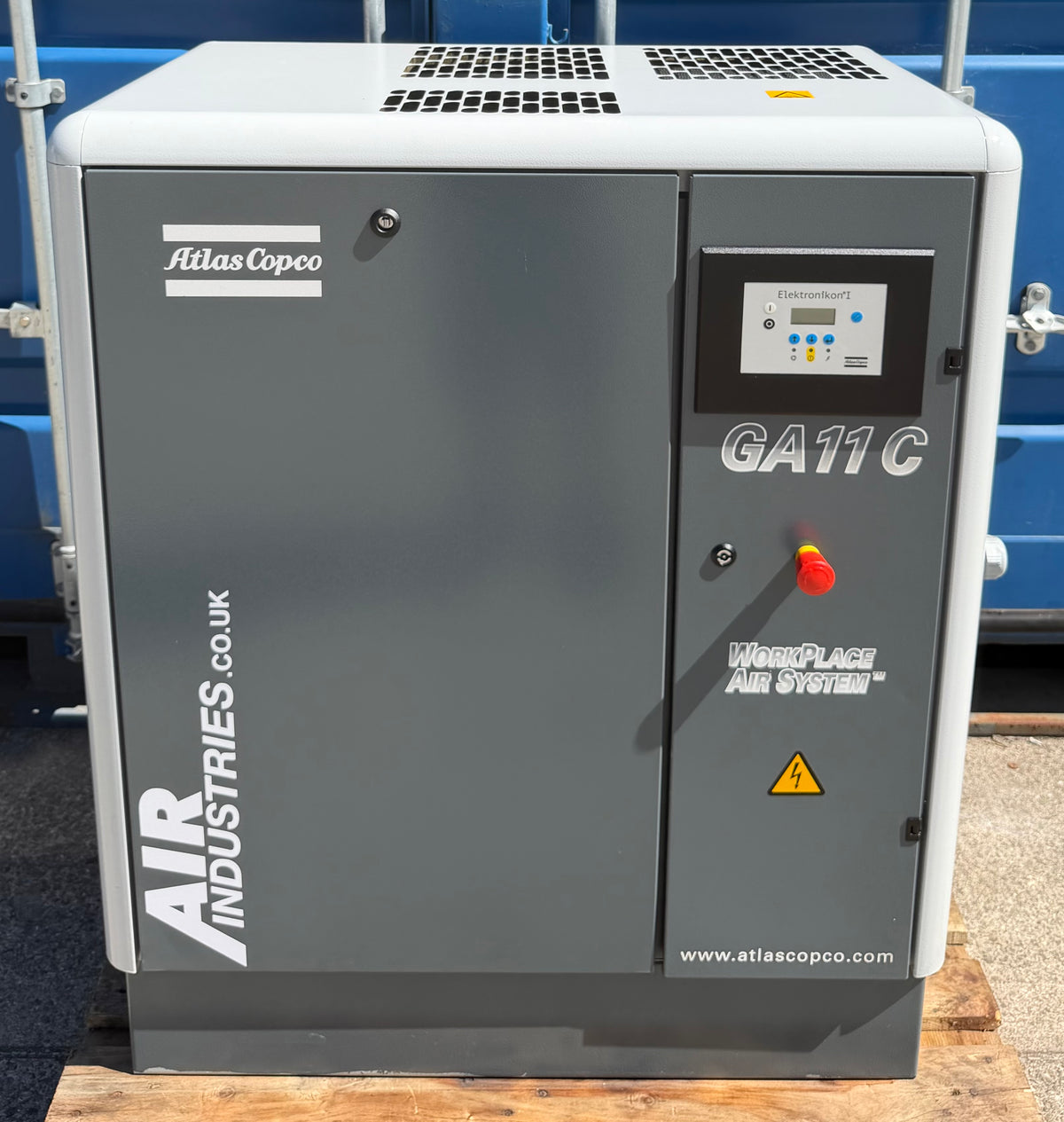 Atlas Copco GA11 Floor Mounted Rotary Screw Compressor, 11Kw, 42cfm, 13Bar!