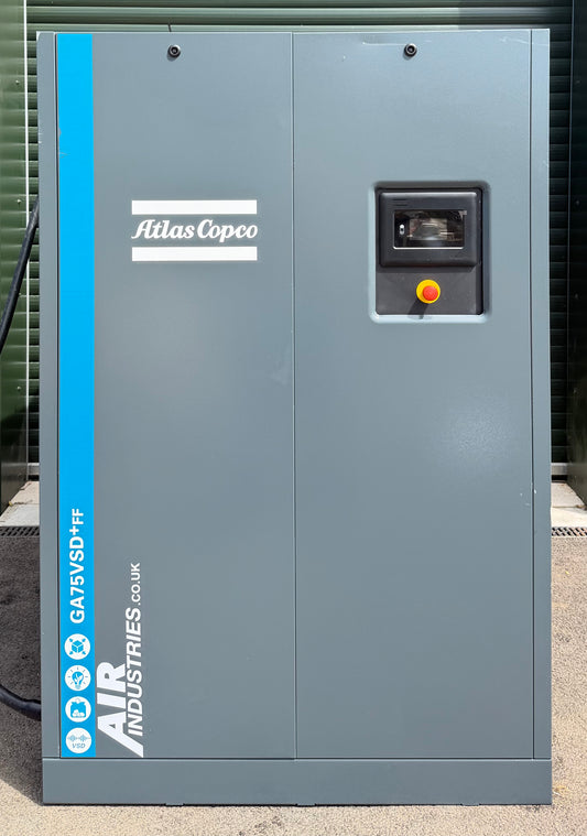 Atlas Copco GA75VSD+FF Variable Speed Rotary Screw Compressor + Dryer (563CFM)