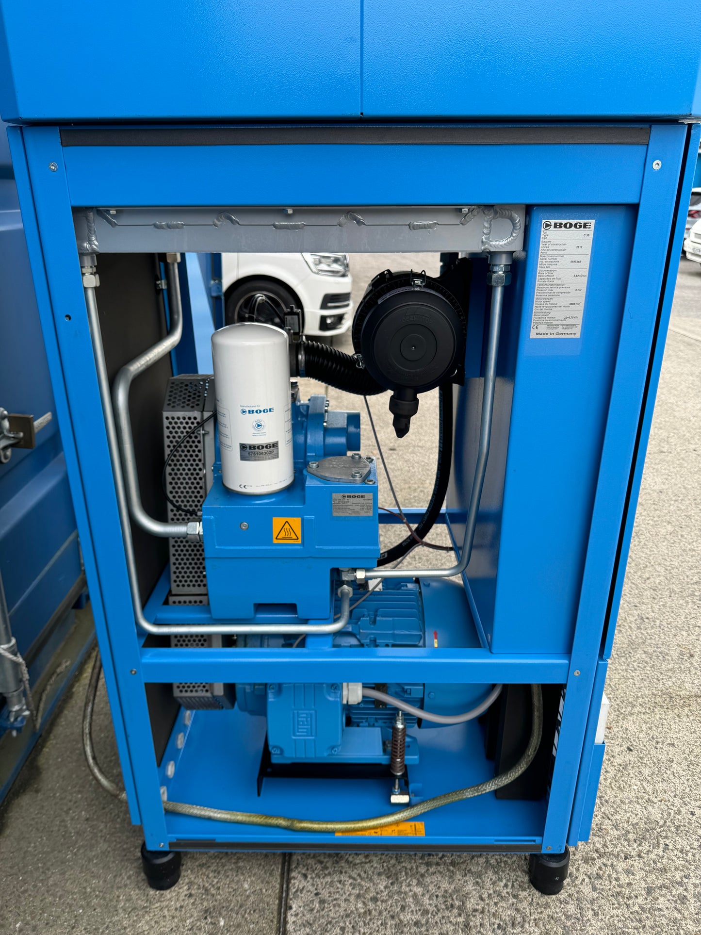 Boge C30 Rotary Screw Compressor (127Cfm, 22Kw)