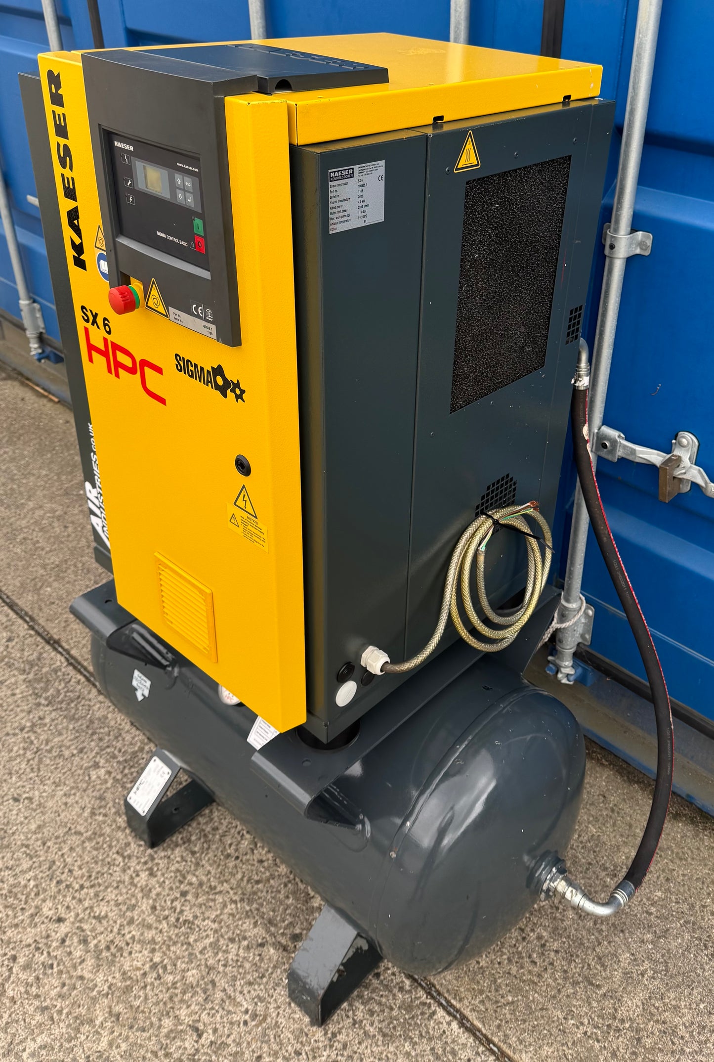 HPC / Kaeser SX6 Receiver Mounted Rotary Screw Compressor 4.0Kw, 11Bar!