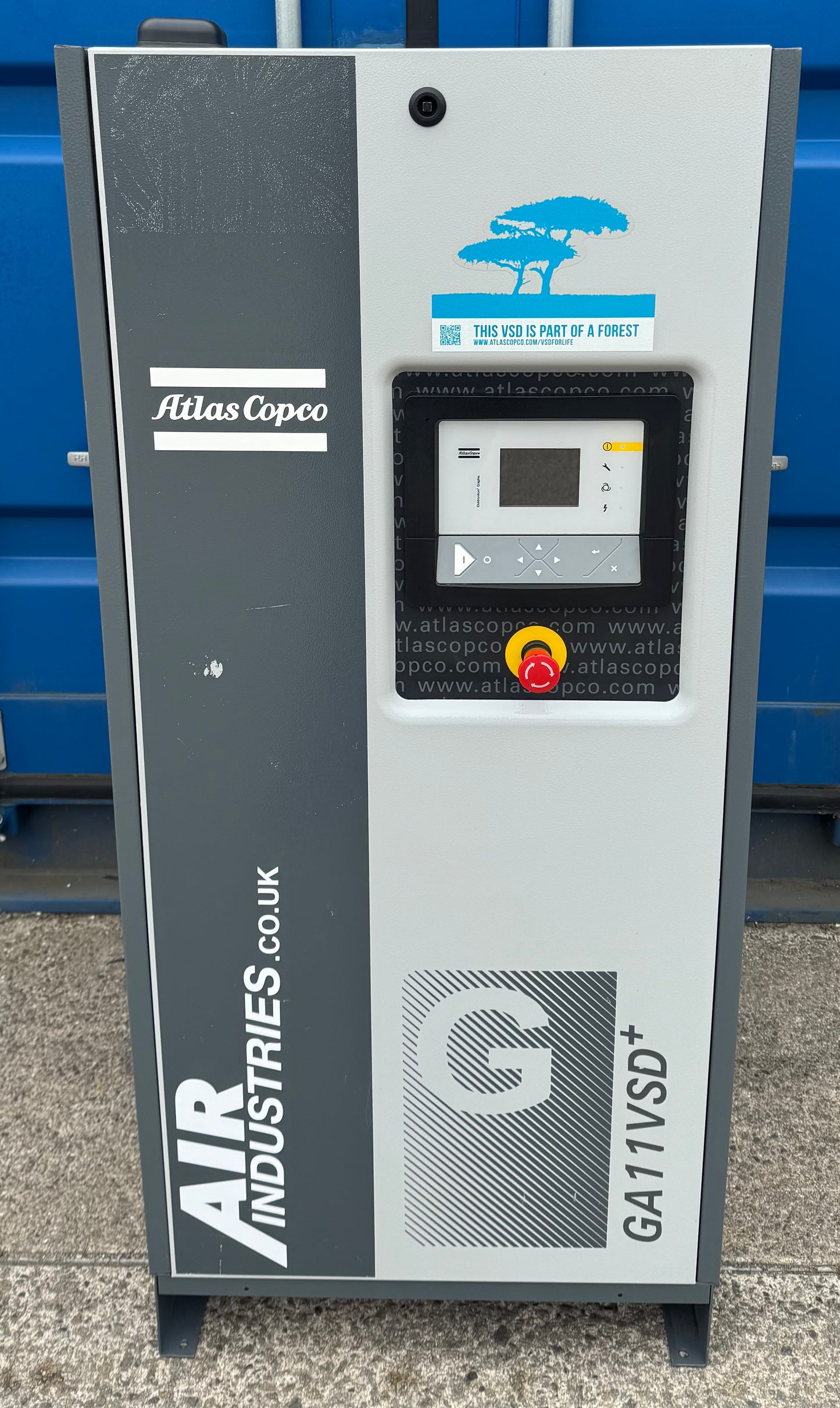 Atlas Copco GA11VSD+ Variable Speed Drive Rotary Screw Compressor (68.8CFM)