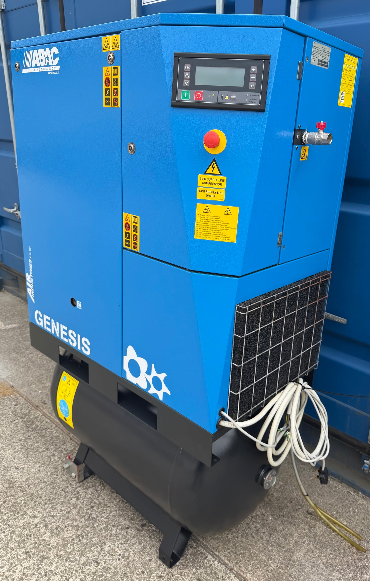 ABAC Genesis 15 Receiver Mounted Rotary Screw Compressor + Dryer! (78Cfm)