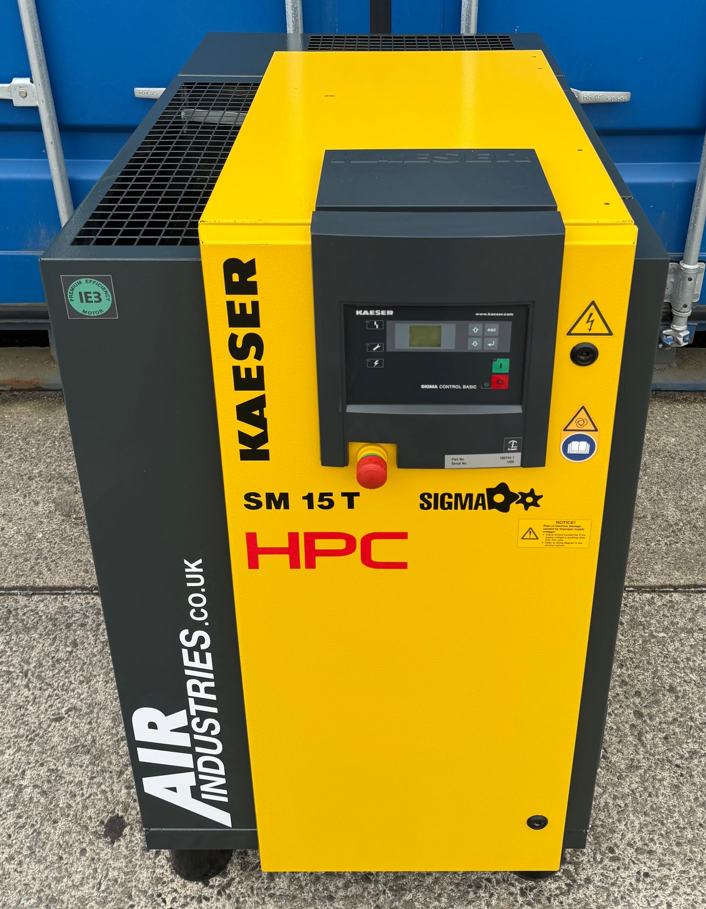 HPC / Kaeser SM15T Rotary Screw Compressor + Dryer! 9.0Kw, 53Cfm, 8Bar!