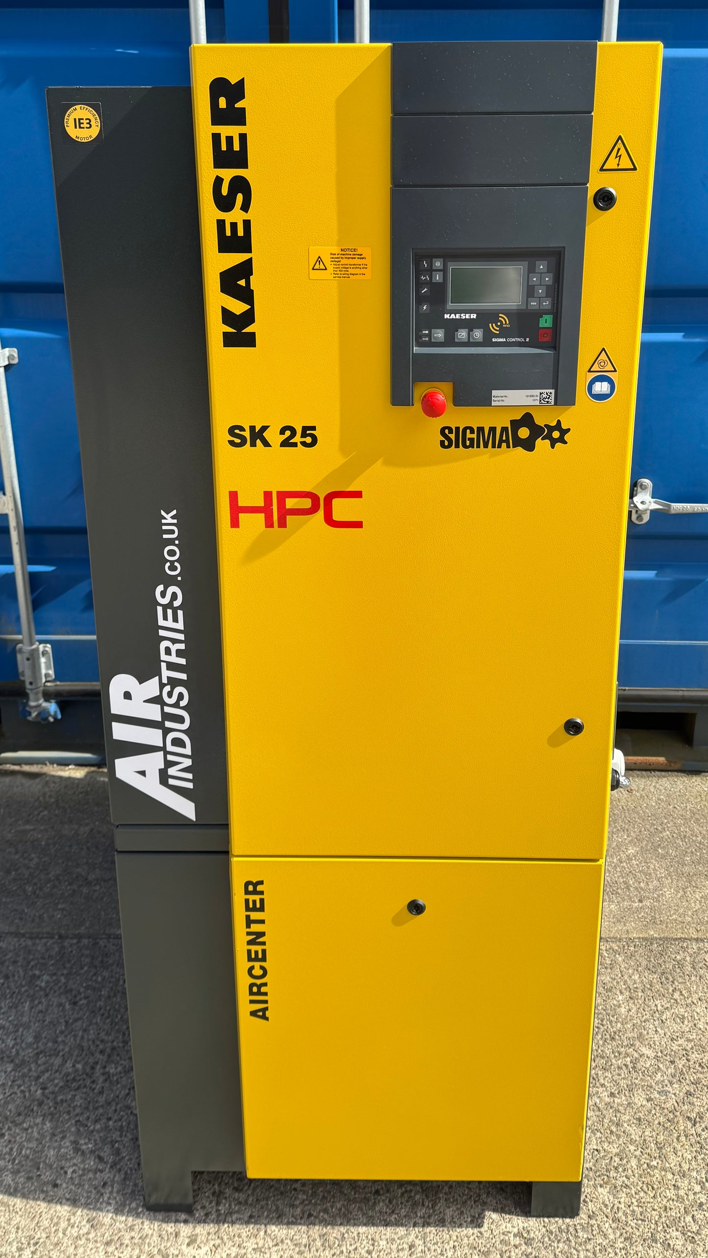 HPC / Kaeser Aircenter 25 Rotary Screw Compressor + Dryer 15Kw, 20Hp, 88.28cfm