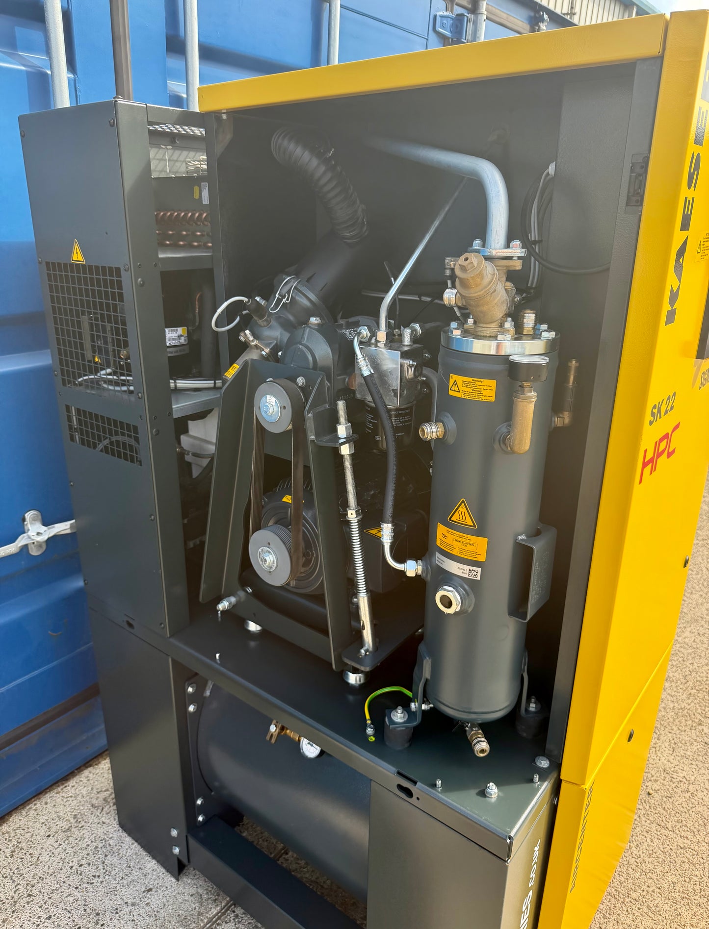 HPC / Kaeser Aircenter 22 Rotary Screw Compressor + Dryer 11Kw, 15Hp, 70cfm