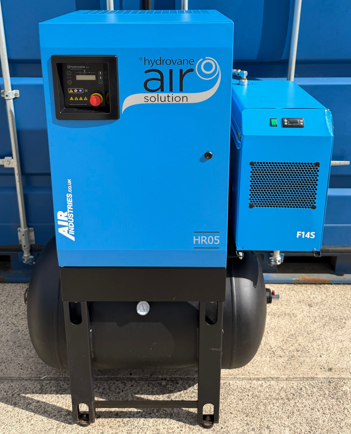 Hydrovane HR05AERD Receiver Mounted Rotary Vane Compressor + Dryer! 25cfm 10Bar!