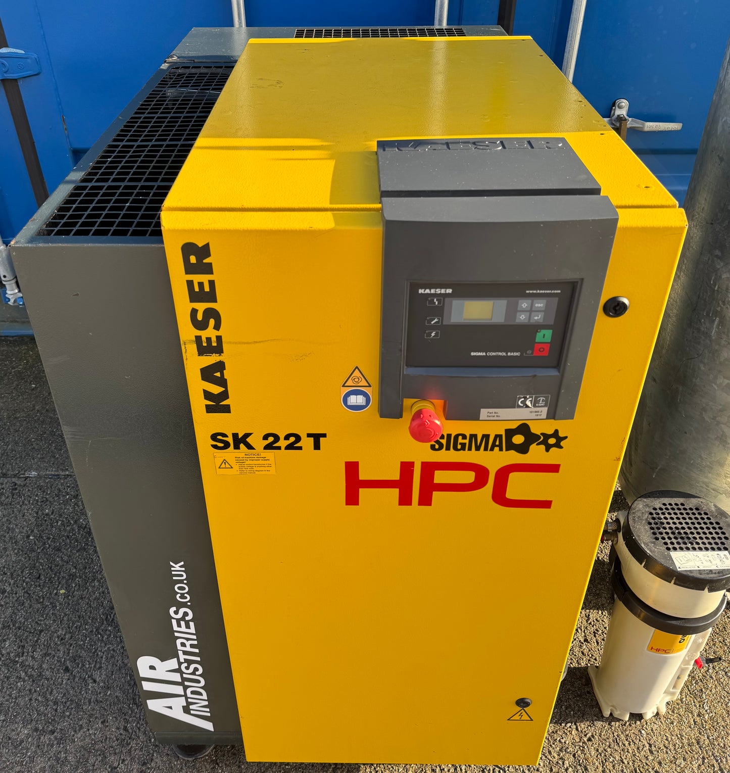 Kaeser / HPC SK22T Rotary Screw Compressor Package + Dryer + Receiver (8Bar, 70CFM)