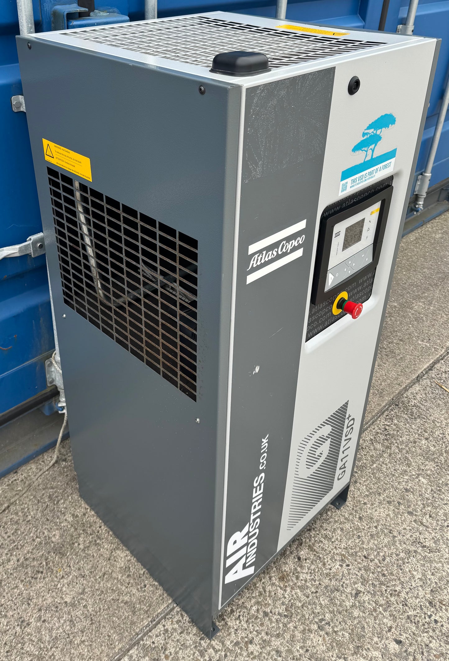 Atlas Copco GA11VSD+ Variable Speed Drive Rotary Screw Compressor (68.8CFM)