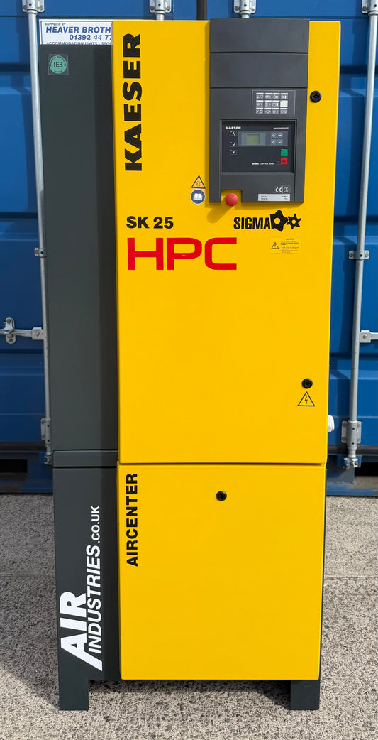 HPC / Kaeser Aircenter 25 Rotary Screw Compressor + Dryer 15Kw, 20Hp, 88.28cfm