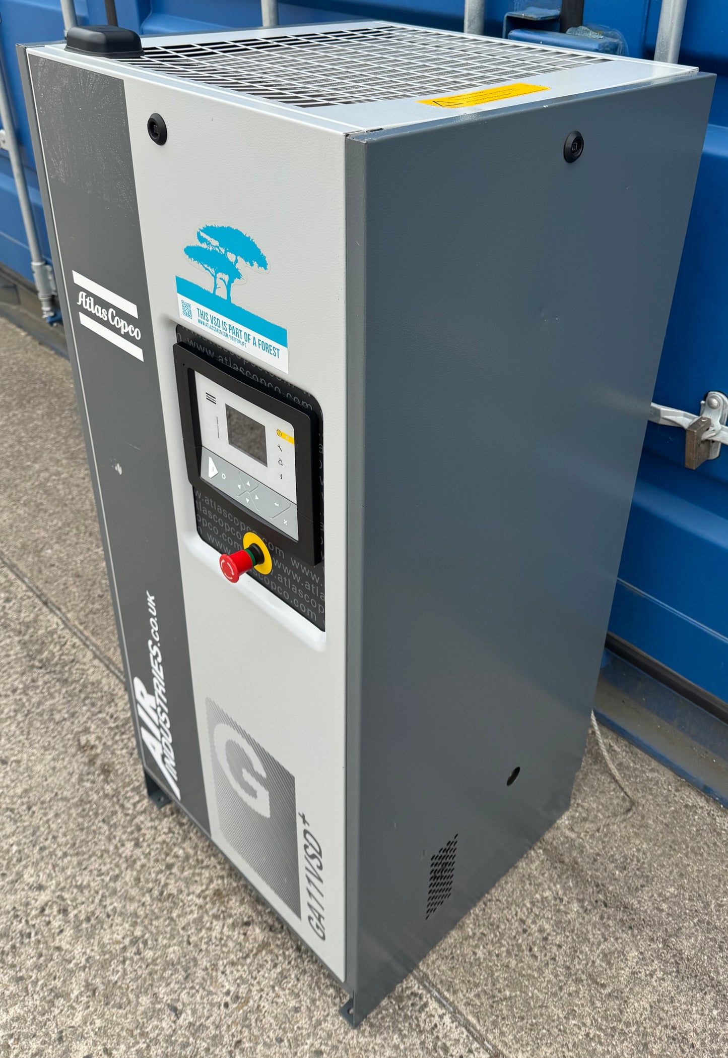 Atlas Copco GA11VSD+ Variable Speed Drive Rotary Screw Compressor (68.8CFM)