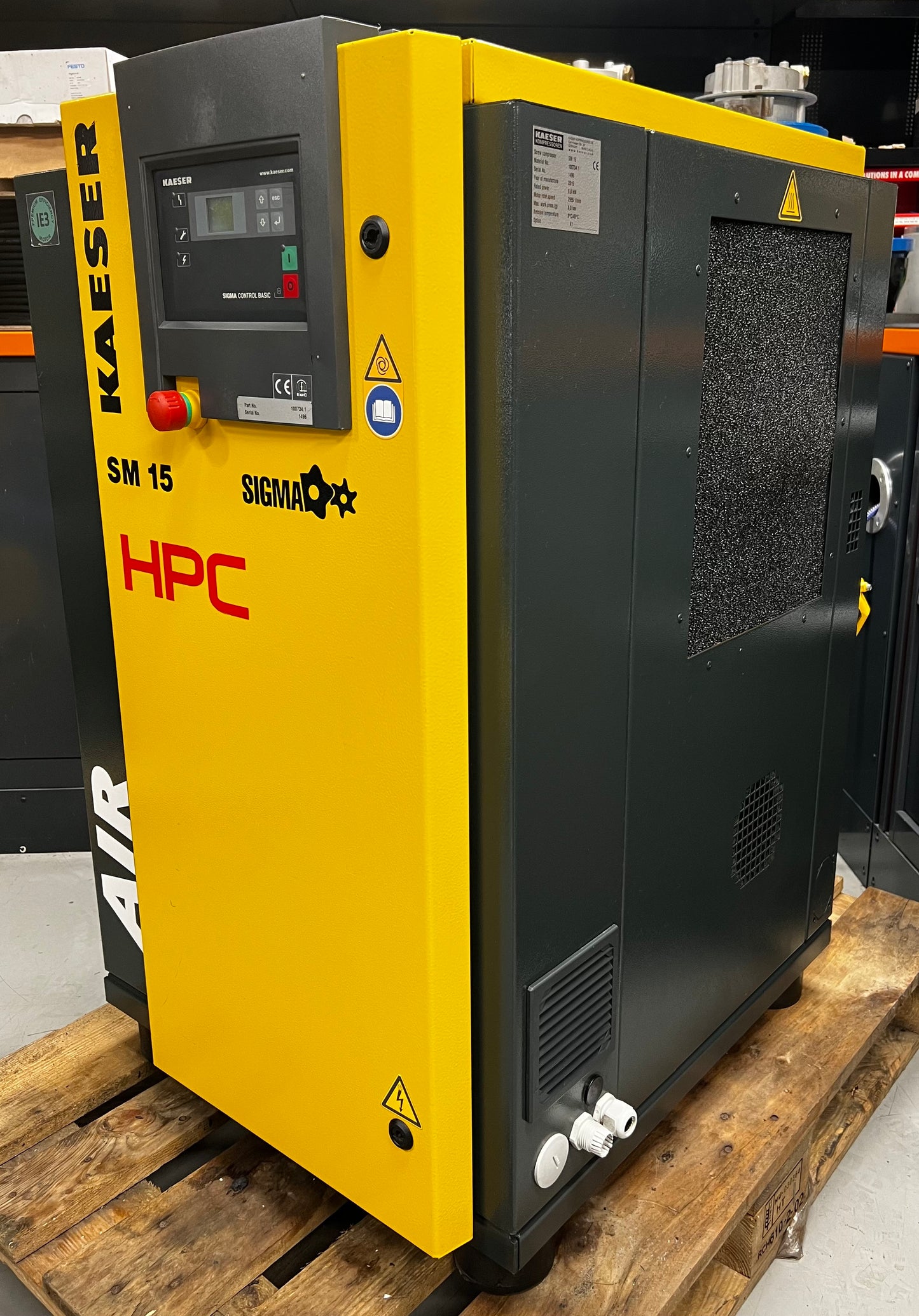 HPC / Kaeser SM15 Floor Mounted Rotary Screw Compressor (9.0Kw, 53CFM)