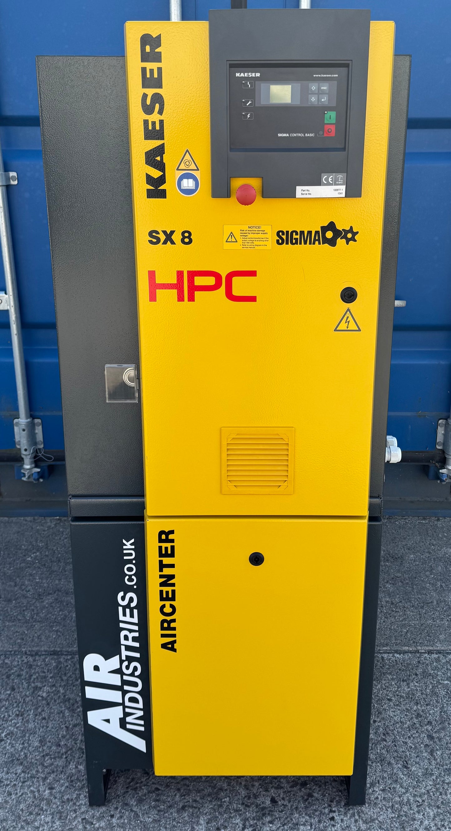 Kaeser Aircenter 8 Rotary Screw Compressor + Receiver + Dryer (5.5kW, 28CFM)