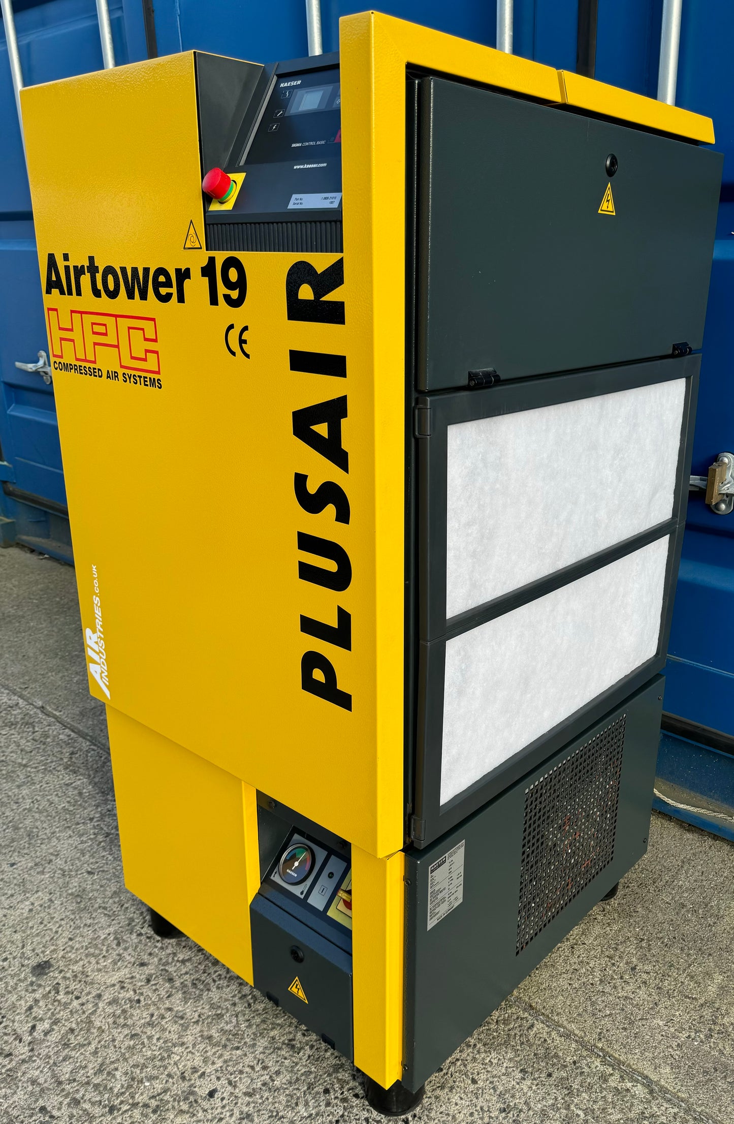 Kaeser Airtower 19 Rotary Screw Compressor + Dryer (67CFM, 8Bar, 11kW)