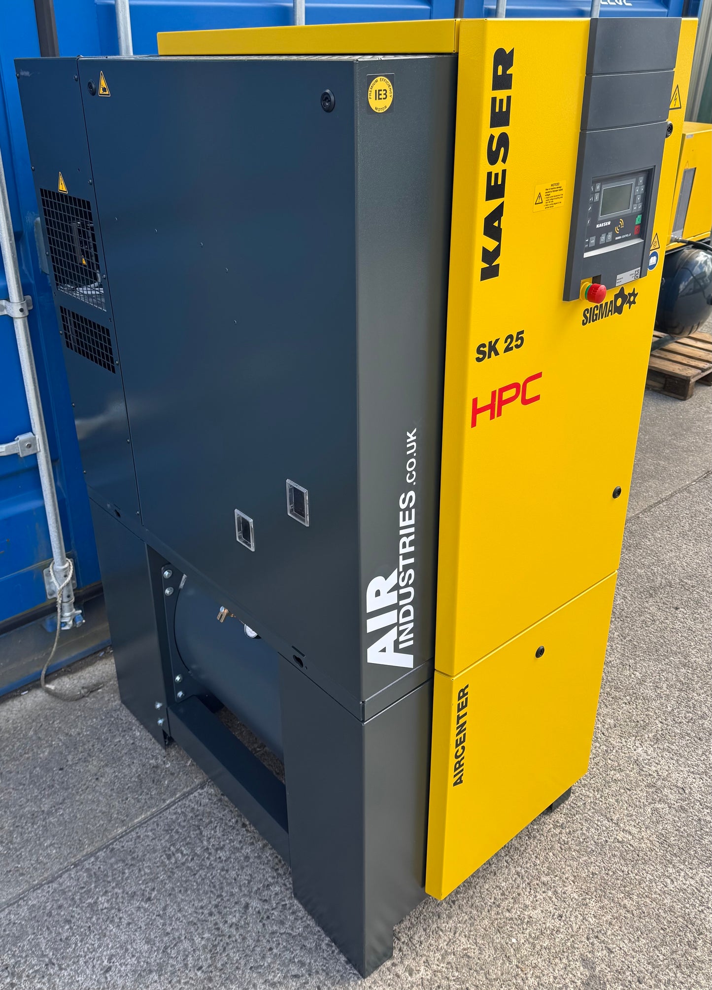HPC / Kaeser Aircenter 25 Rotary Screw Compressor + Dryer 15Kw, 20Hp, 88.28cfm