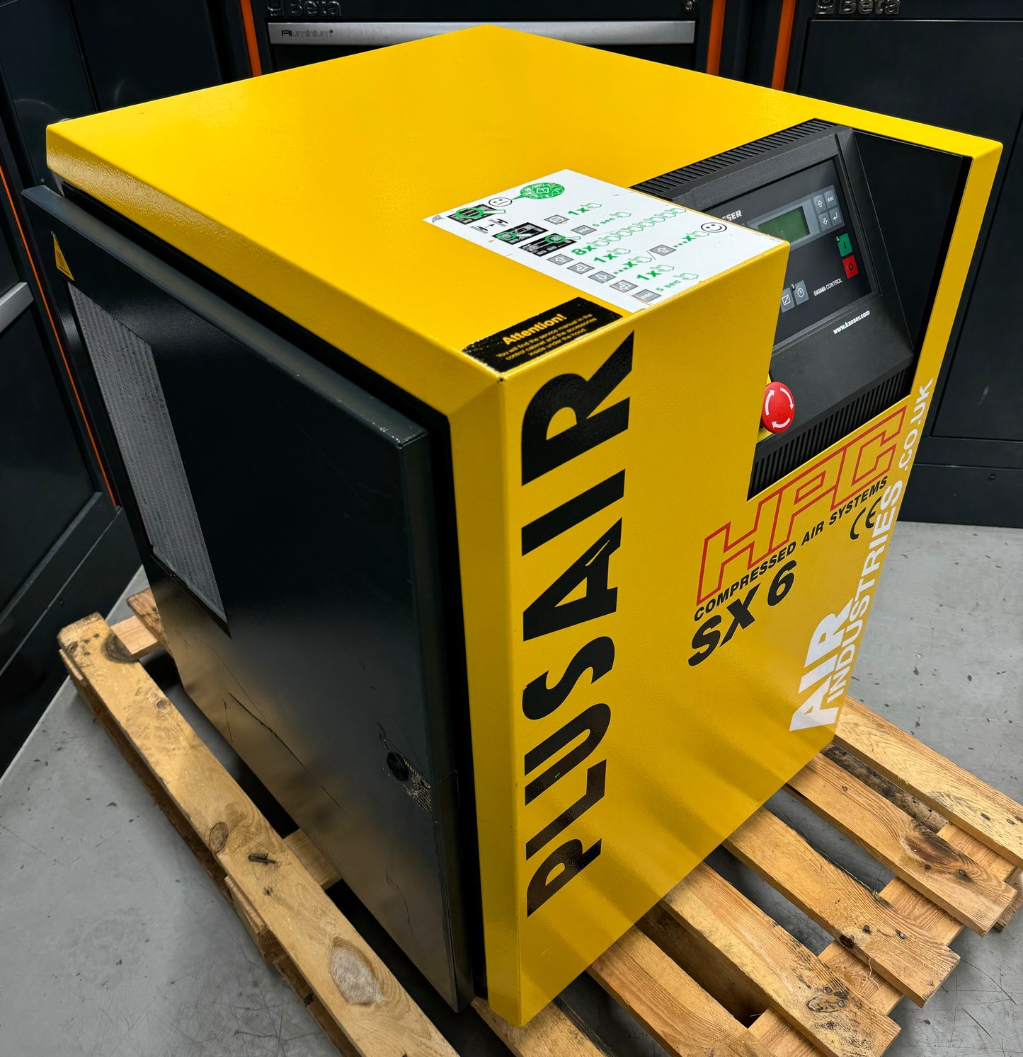 HPC / Kaeser SX6 Floor Mounted Rotary Screw Compressor (4.0Kw, 21CFM)