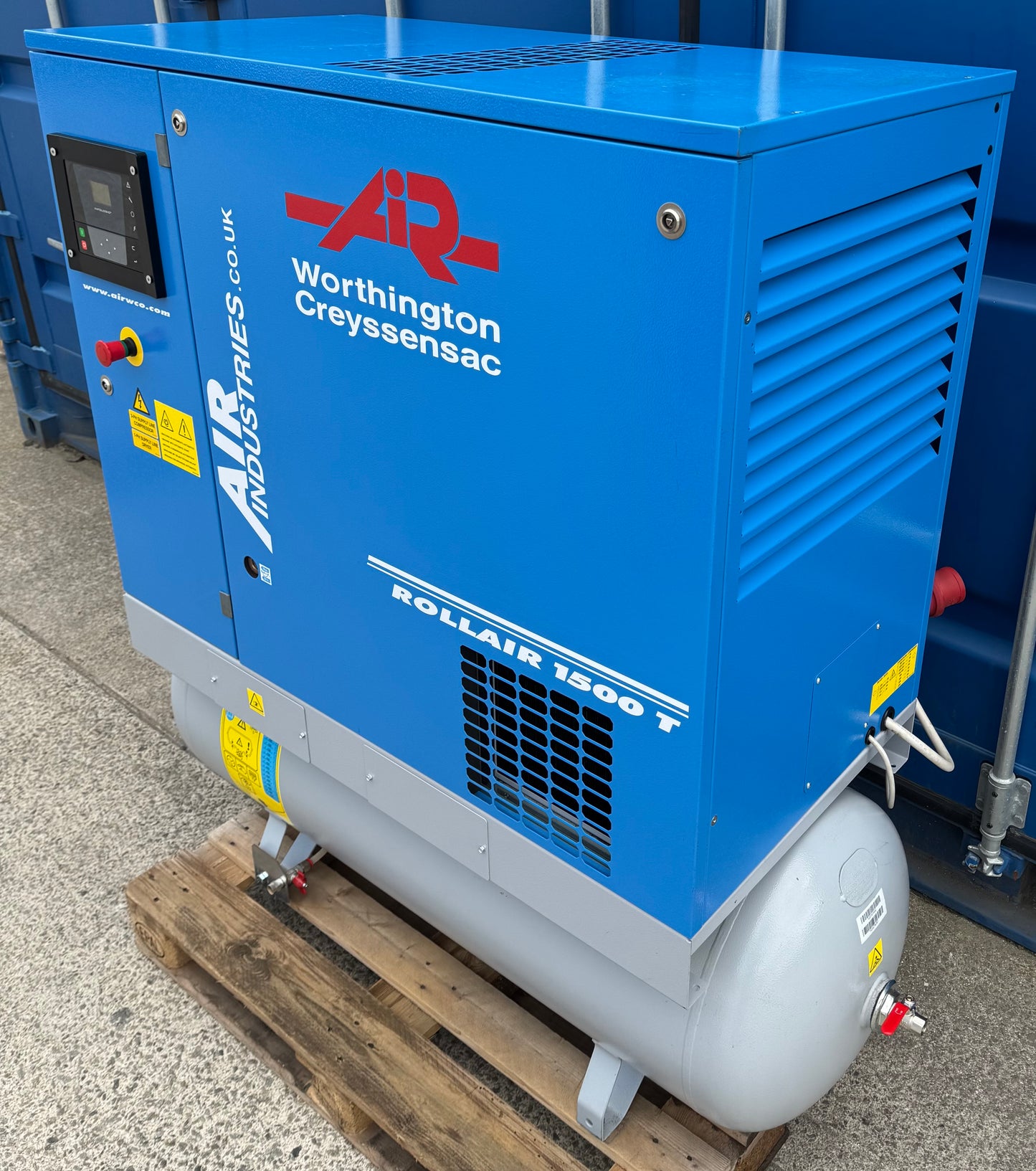 Worthington RLR1500T Receiver Mounted Rotary Screw Compressor + Dryer! 11Kw, (50Cfm)