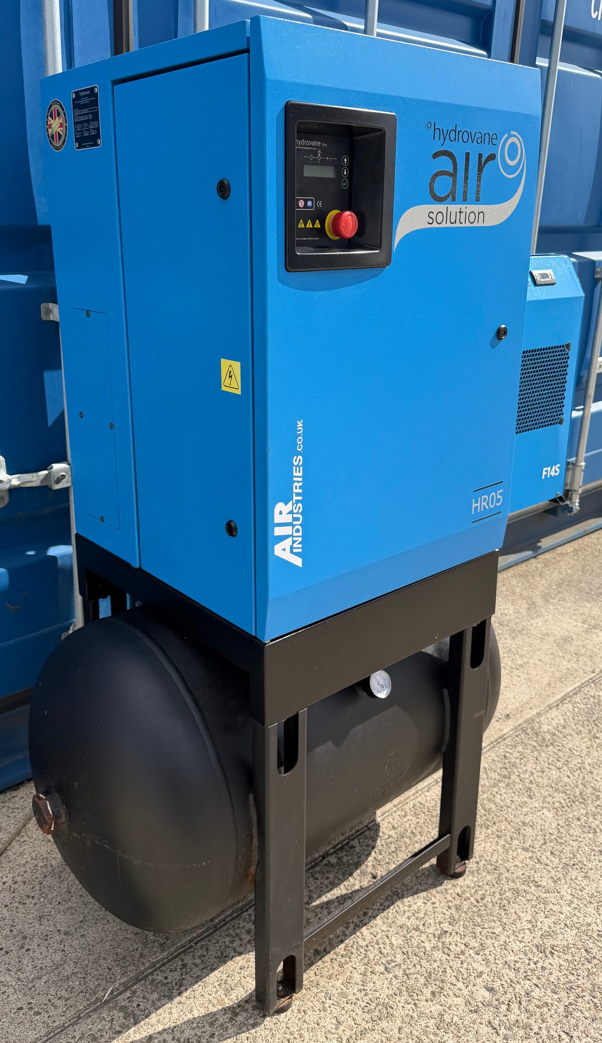 Hydrovane HR05AERD Receiver Mounted Rotary Vane Compressor + Dryer! 25cfm 10Bar!
