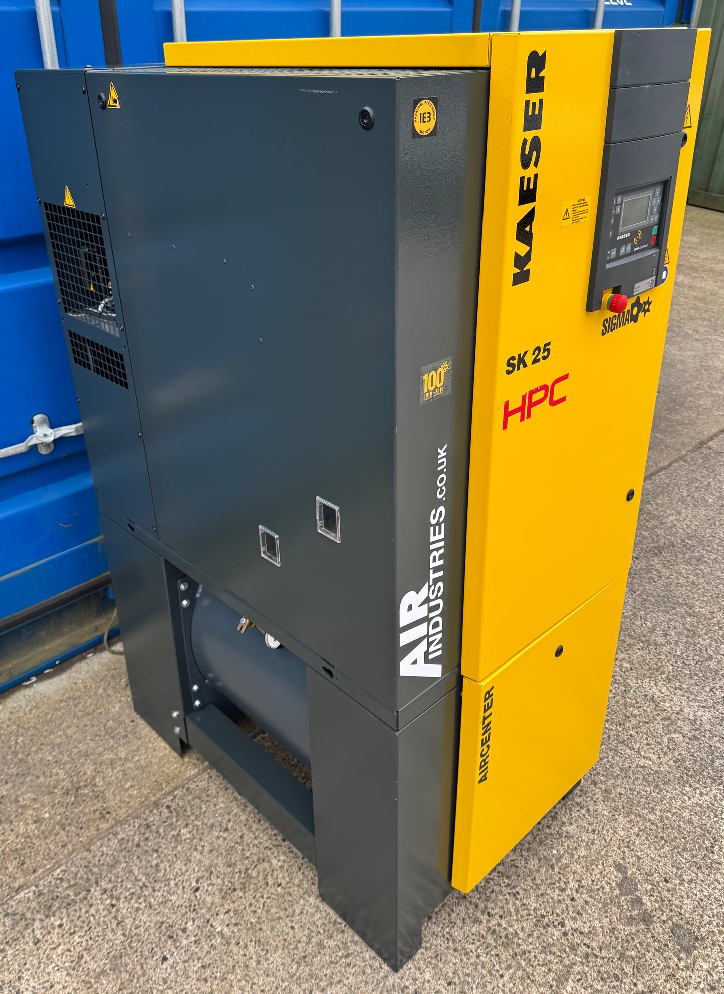 HPC / Kaeser Aircenter 25 Rotary Screw Compressor + Dryer 15Kw, 20Hp, 88.28cfm