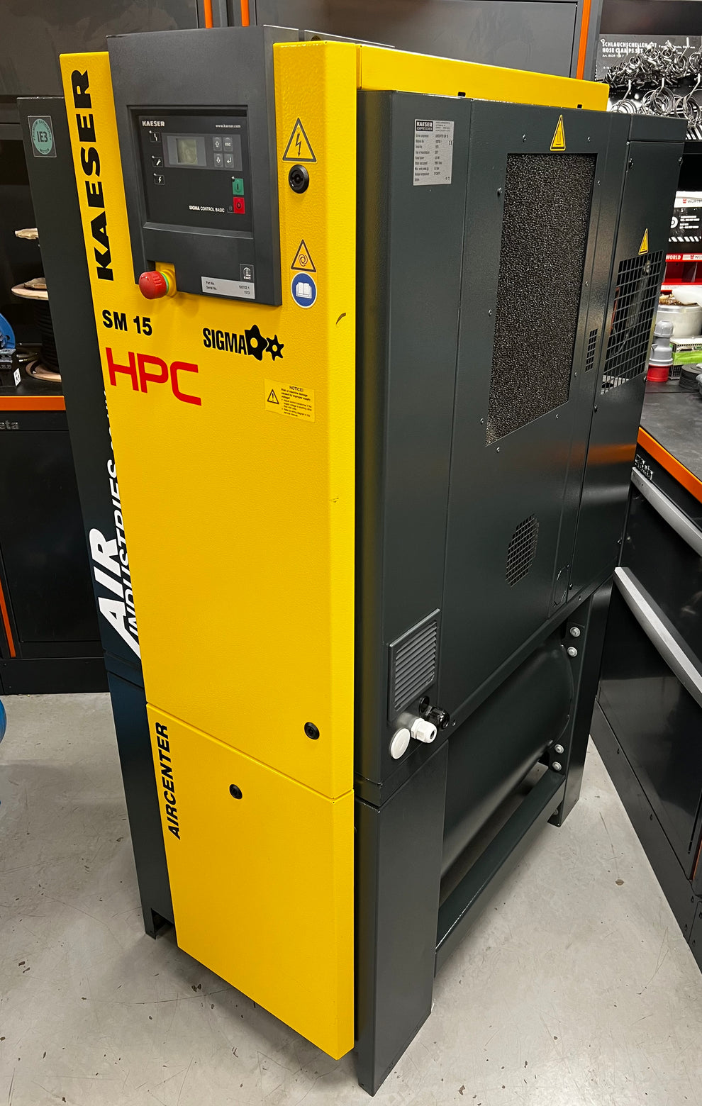 HPC / Kaeser Aircenter 15 Rotary Screw Compressor + Receiver + Dryer 9 ...