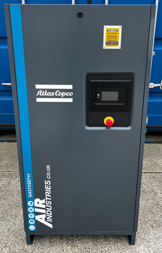 Atlas Copco GA37VSD+FF Variable Speed Drive Rotary Screw Compressor & Dryer