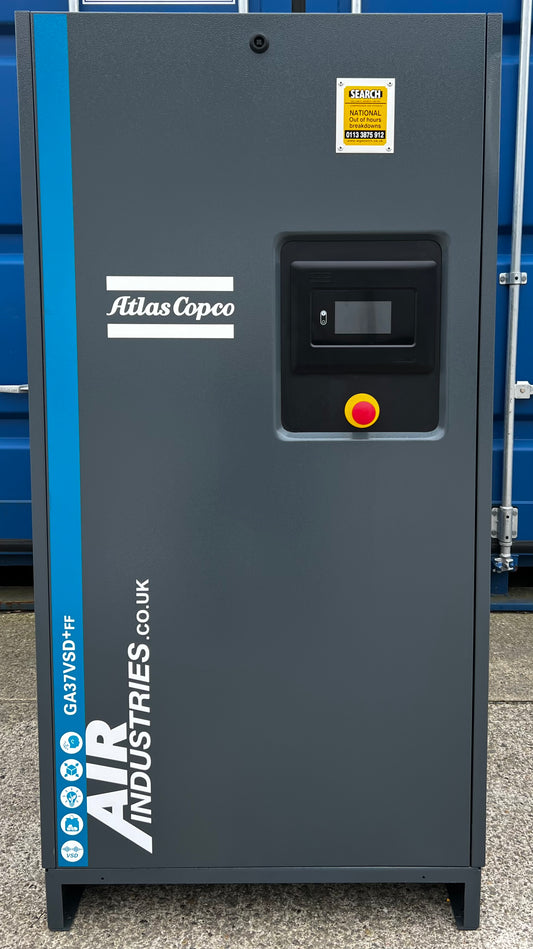 Atlas Copco GA37VSD+FF Variable Speed Drive Rotary Screw Compressor & Dryer