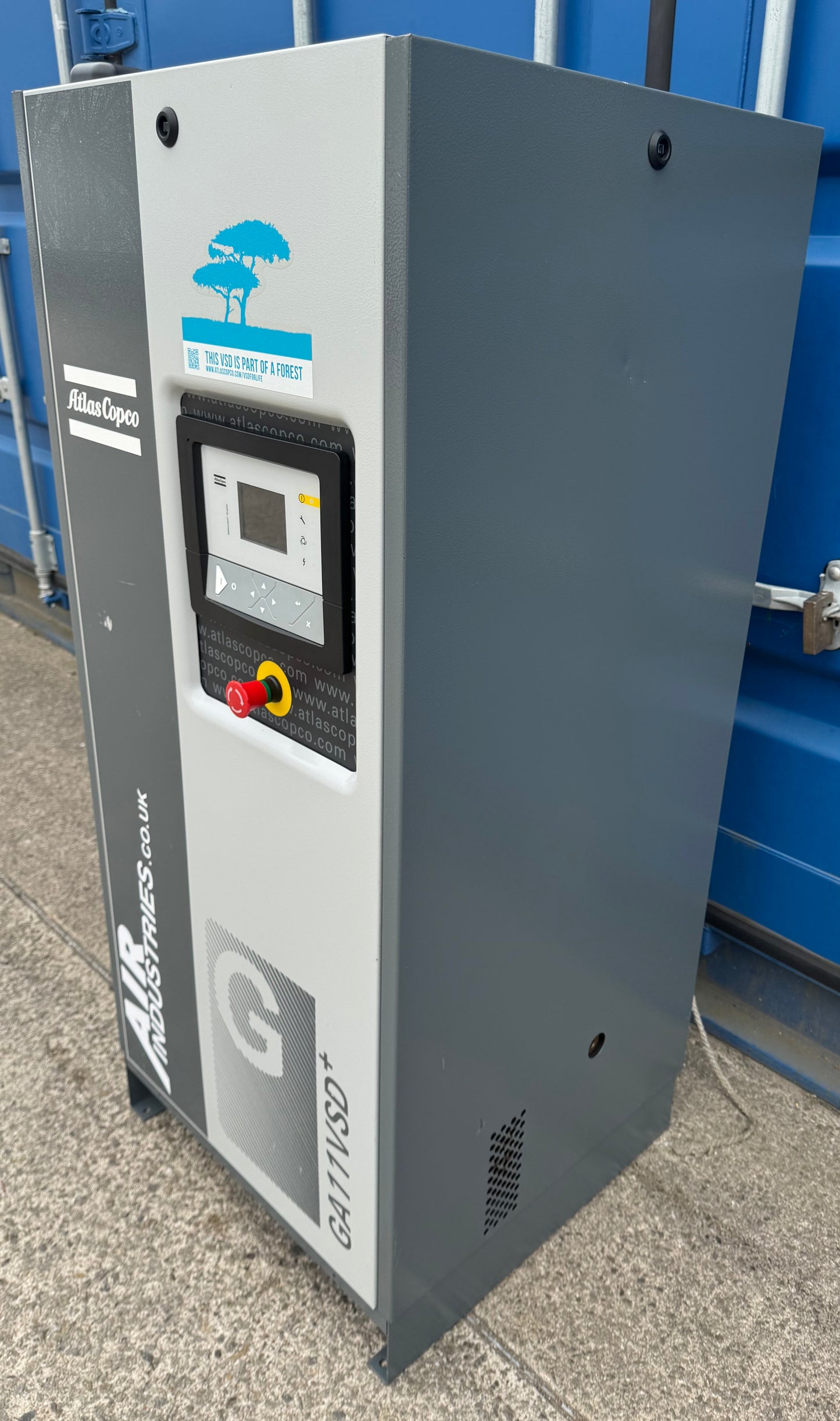 Atlas Copco GA11VSD+ Variable Speed Drive Rotary Screw Compressor (68.8CFM)